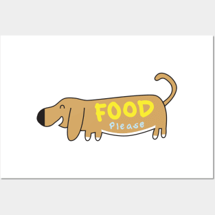 Basset Hound Dog Happy and Hungry Posters and Art